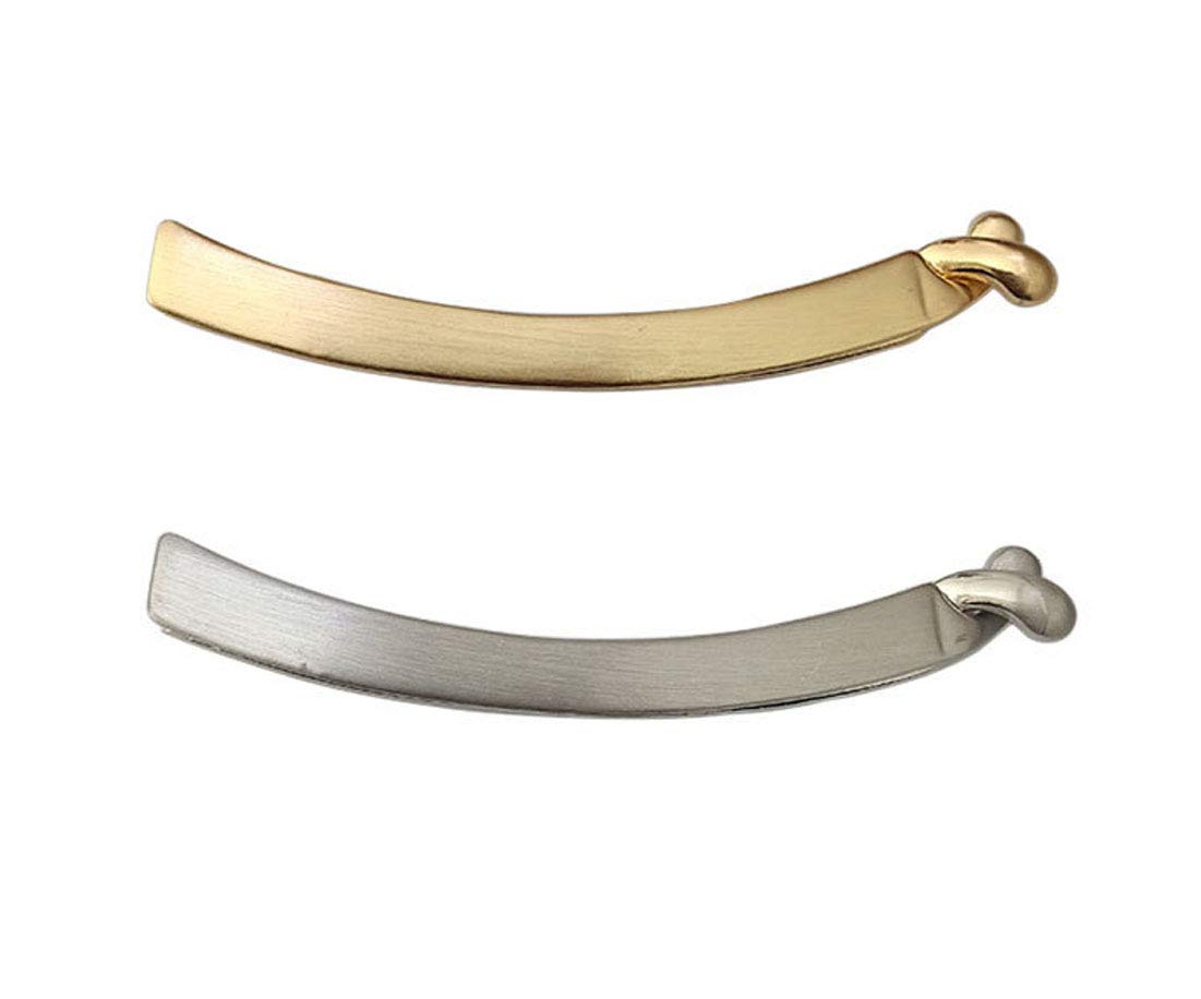 2 Pcs Women Metal Alloy Banana Hair Clip Comb Fashion Hair Clincher Hair Claw Grip for Lady Women Ponytail Holder