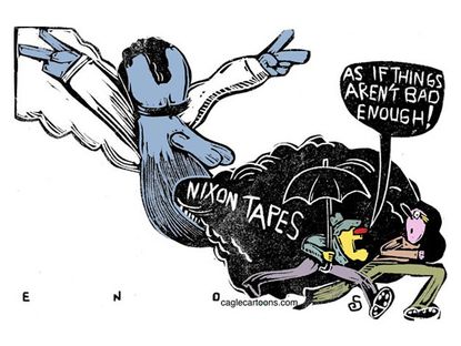 Political cartoon national Nixon tapes