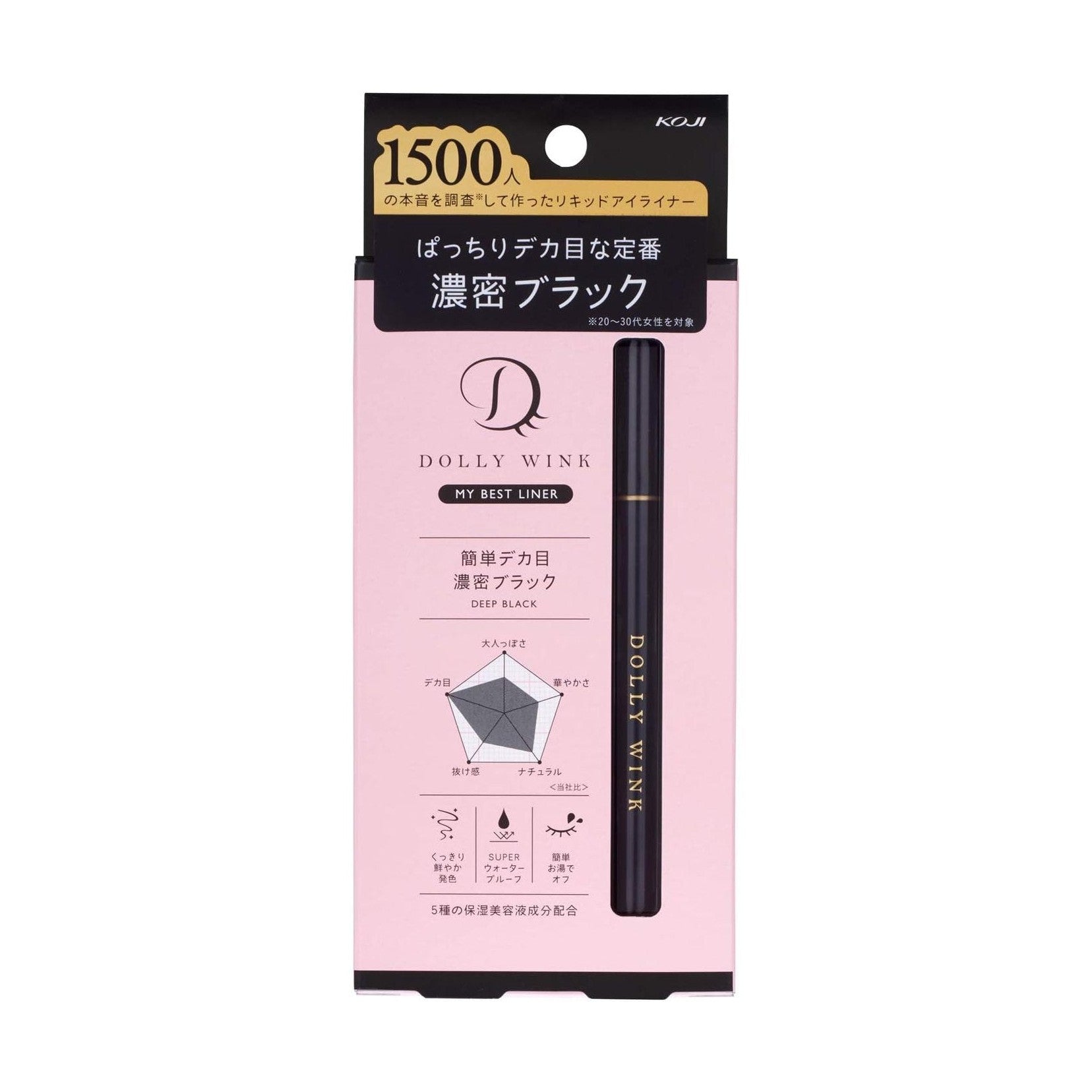 Koji Dolly Wink My Best Liner Liquid Eyeliner Deep Black