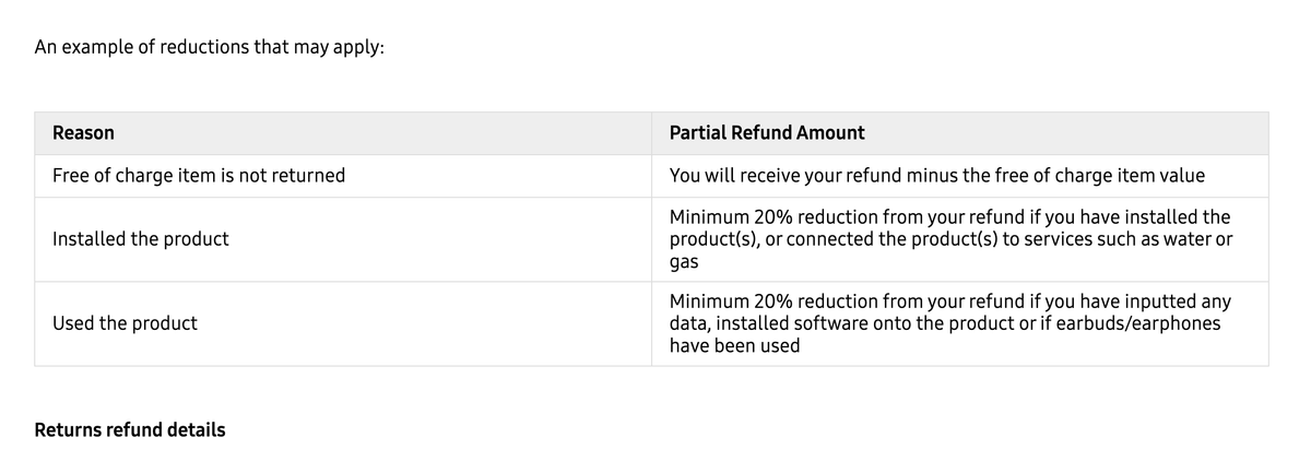 Galaxy Book return