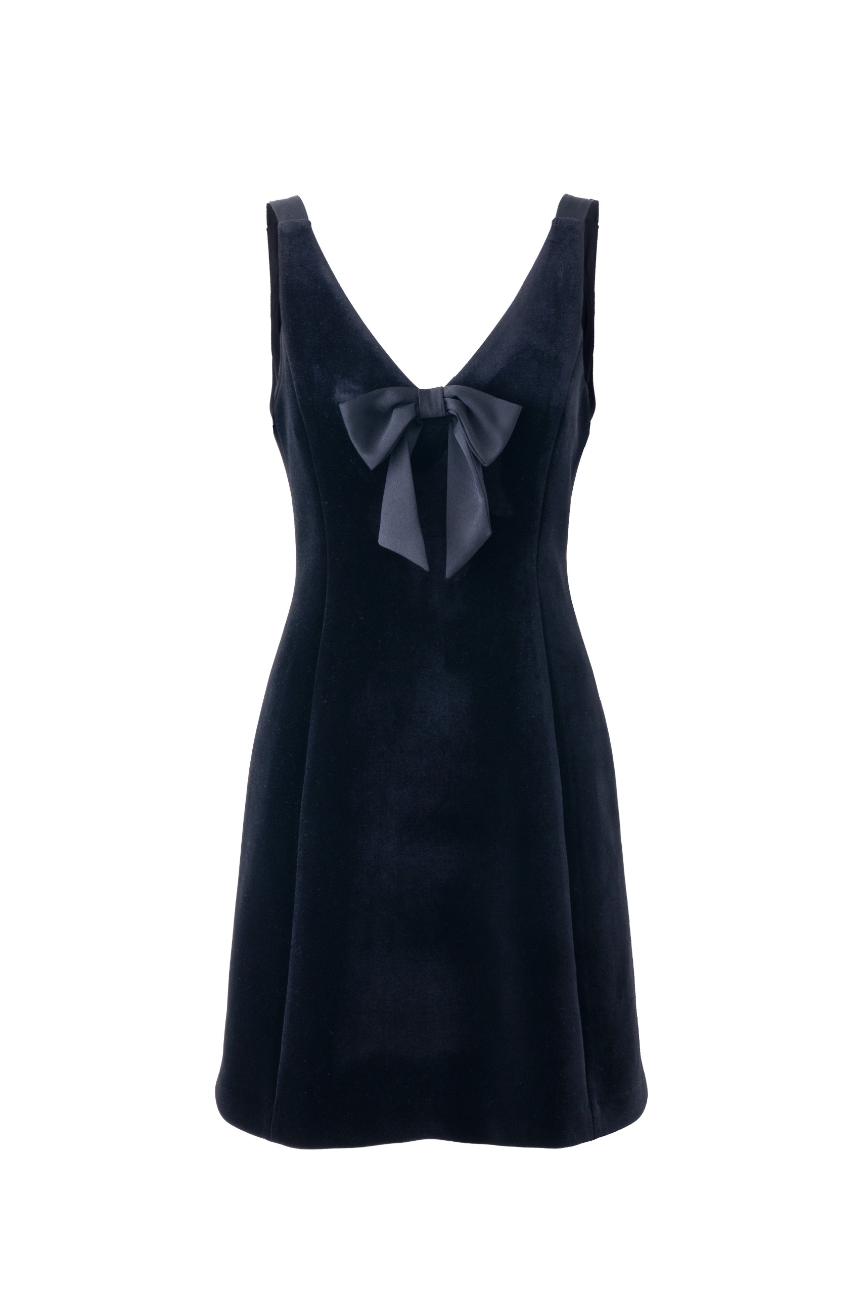 KARL LAGERFELD PARIS, Velvet Fit and Flare Dress