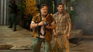 Russell Crowe and Zac Efron on the streets of Saigon in The Greatest Beer Run Ever.