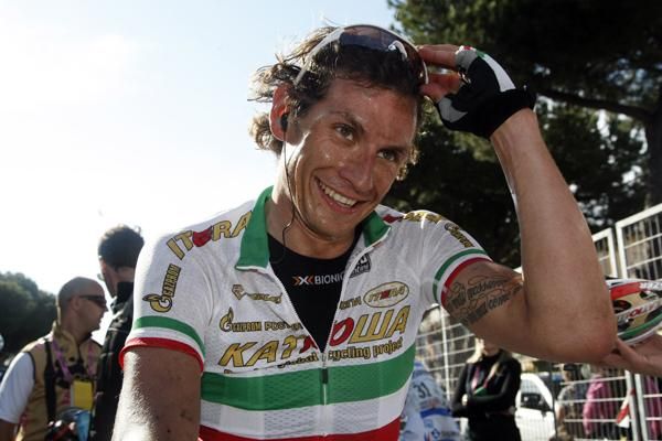 Filippo Pozzato (Team Katusha) mixed things up in the sprint