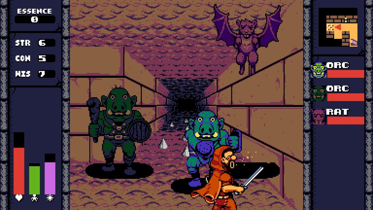 A dungeon crawler reminiscent of Wizardry