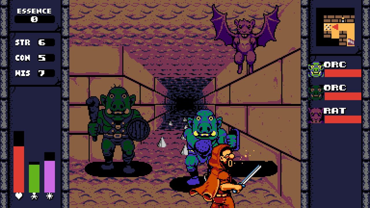 A dungeon crawler reminiscent of Wizardry