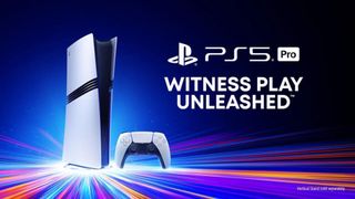 A reveal image for the PlayStation 5 Pro with the caption "Witness Play Unleashed"