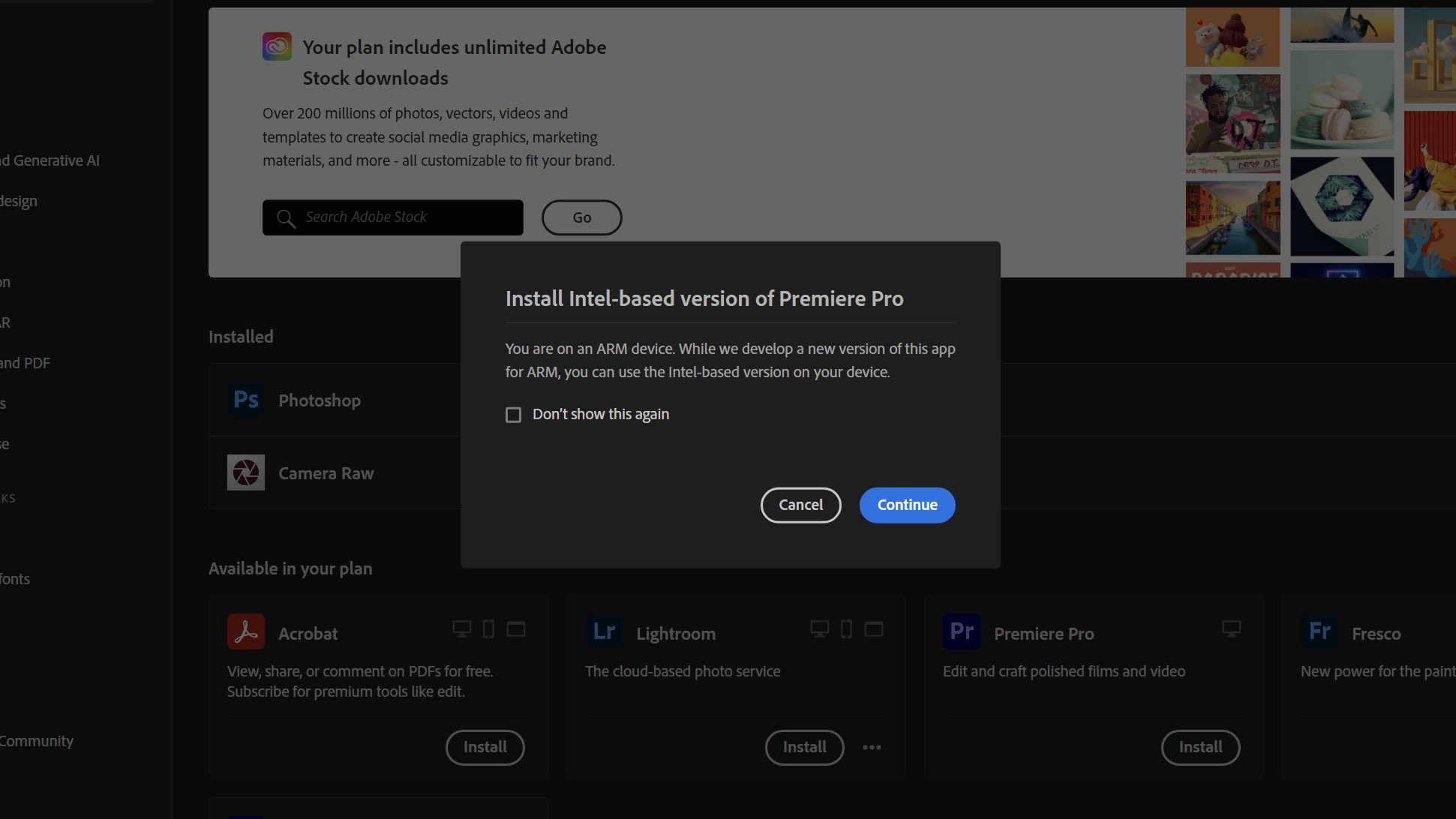 Adobe Premiere Pro on ARM
