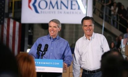 Rob Portman, (R-Ohio) introduces Mitt Romney in Cincinnati, Ohio on Feb. 20: Much anticipation has built around who Romney will pick as his running mate, but who he chooses could actually wor