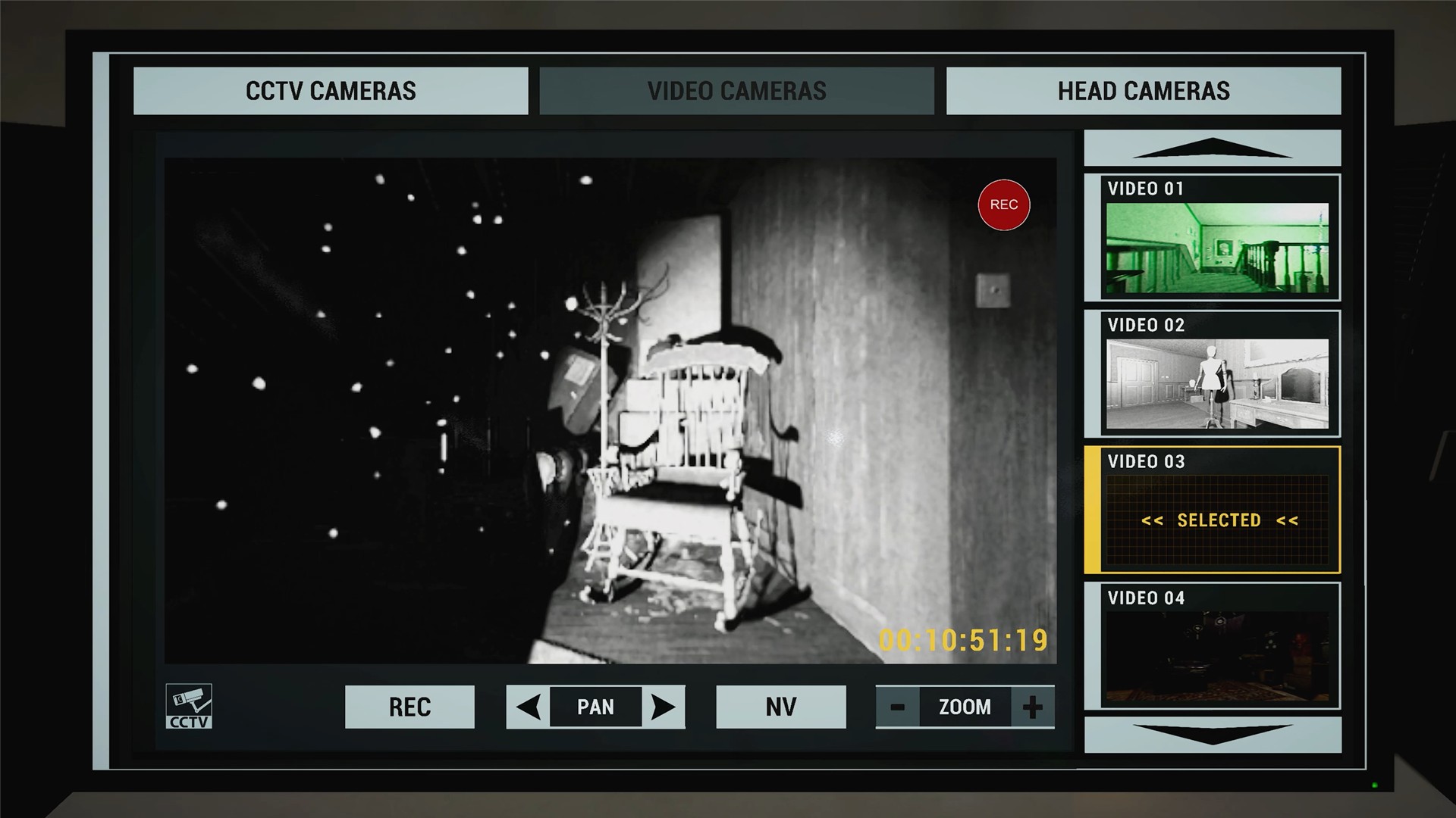 The big camera overview from the new Truck UI in Phasmophobia's Chronicle Update