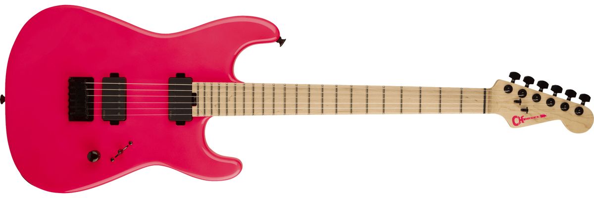 Charvel Limited Edition Sean Long Signature Pro-Mod San Dimas Style 1 HH HT M: the While She Sleeps guitarists artist model is now officially available in Neon Pink by popular demand.