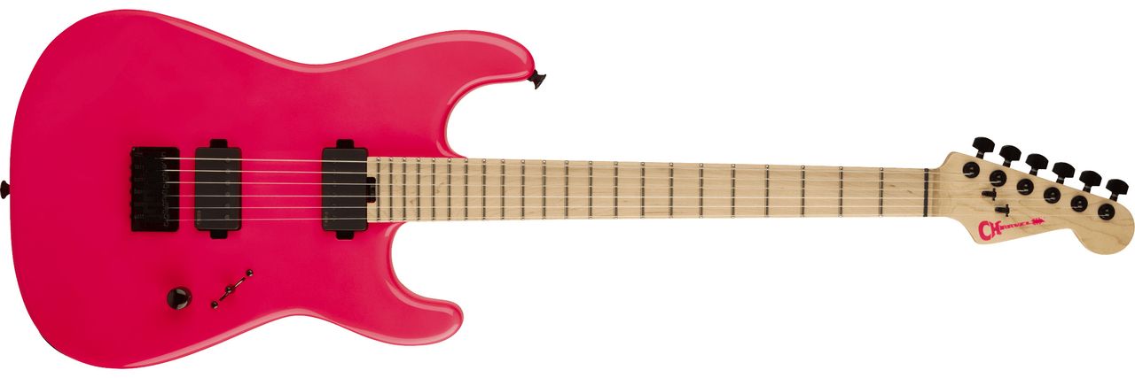 Charvel Limited Edition Sean Long Signature Pro-Mod San Dimas Style 1 HH HT M: the While She Sleeps guitarists artist model is now officially available in Neon Pink by popular demand.