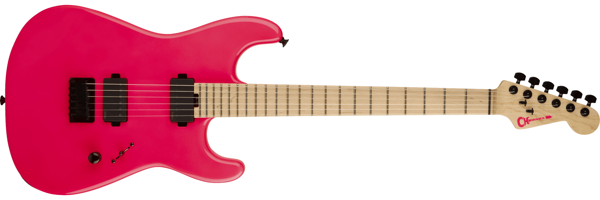 Charvel Limited Edition Sean Long Signature Pro-Mod San Dimas Style 1 HH HT M: the While She Sleeps guitarists artist model is now officially available in Neon Pink by popular demand.