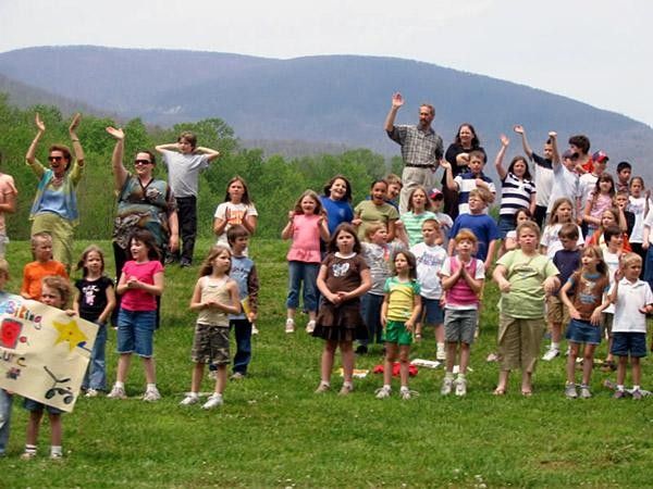 There were kids all over
