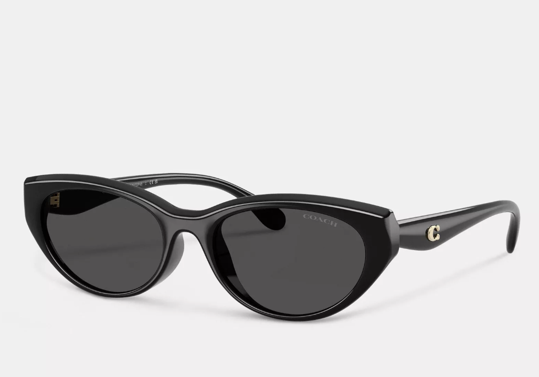 Coach, C Hardware Oval Cat Eye Sunglasses