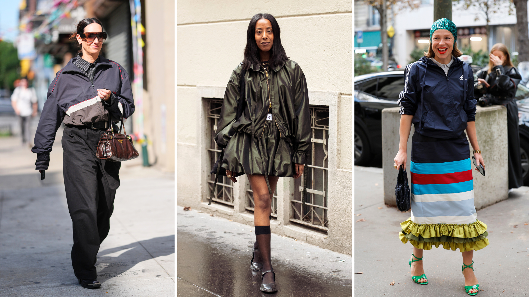 Technical bomber jackets street style