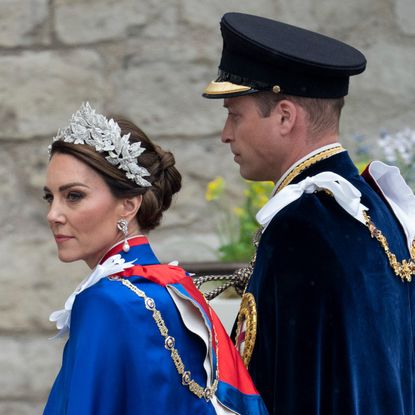 The Prince and Princess of Wales arrive at Westminster Abbey for the Coronation