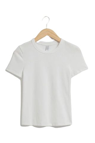 Ribbed Cropped T-Shirt