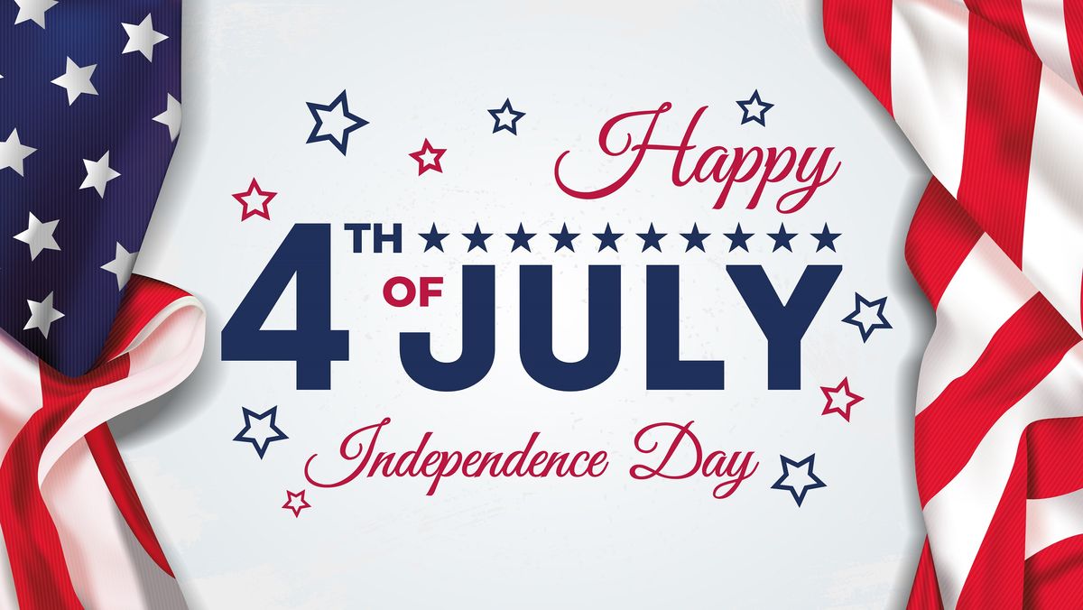 4th of july sale in celebration of independence day 