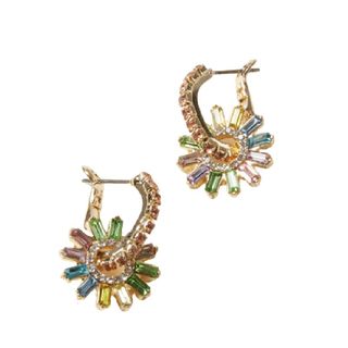 Oliver Bonas Krista Stone Detail Starburst Earrings