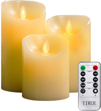 YIWER Flameless Candles set of 3 | $49.99$14.99 at Amazon