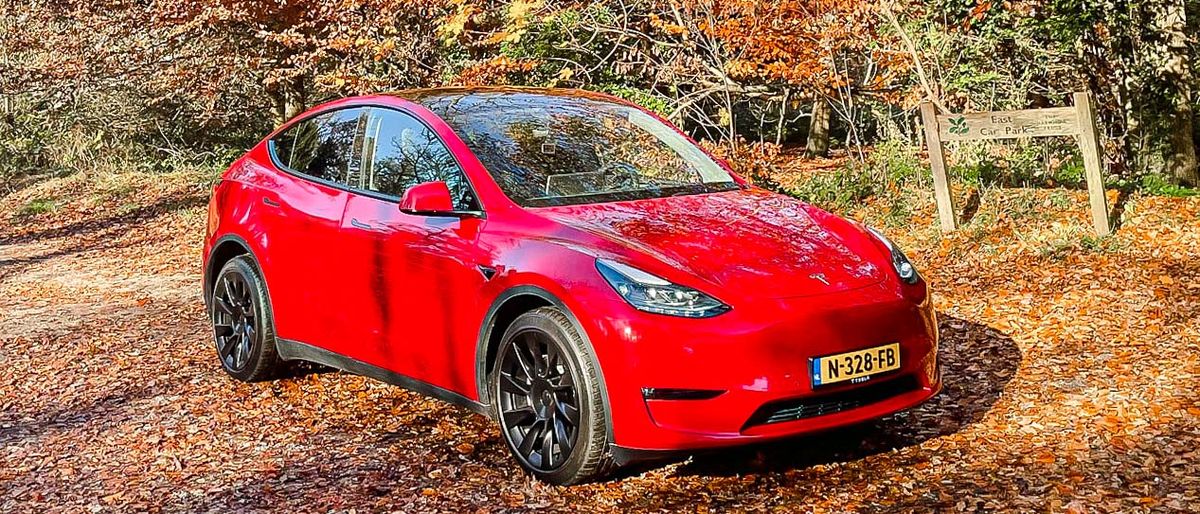 Tesla Model Y parked outside