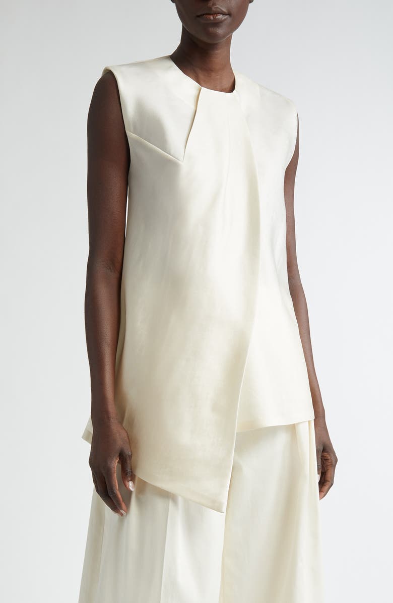 Odette Asymmetric Silk Top