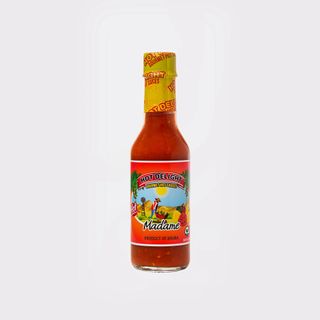 bottle of hot red sauce