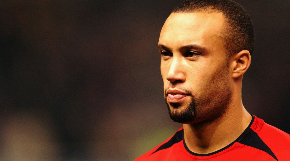 Mikael Silvestre of Manchester United during the UEFA Champions League match between Manchester United and VfB Stuttgart on December 9, 2003 at Old Trafford in Manchester, England. Manchester United won the match 2-0.