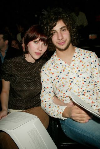 Jack Antonoff and Scarlett Johansson at a fashion show in the early aughts.