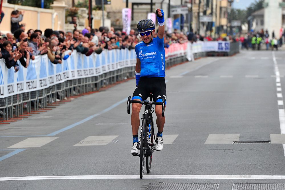 Sergey Firsanov (Gazprom-Rusvelo) wins the 2016 Giro dell'Apennino