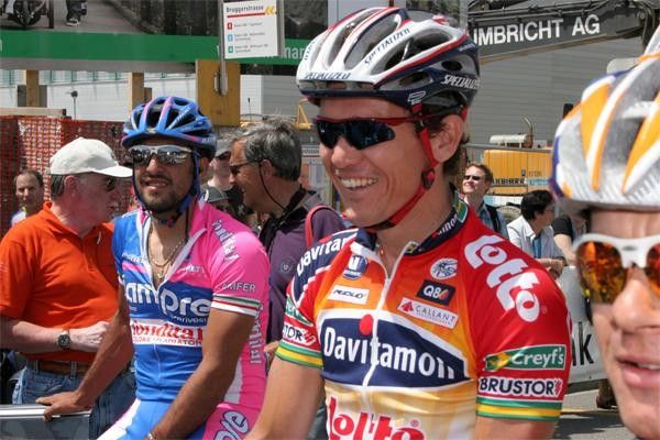 Robbie McEwen was happy in the sun