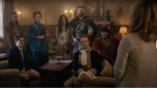 Ghosts realizing that Sam can see them in the show Ghosts.