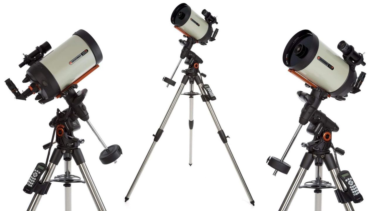 Celestron Advanced VX 8" EdgeHD telescope on a white background