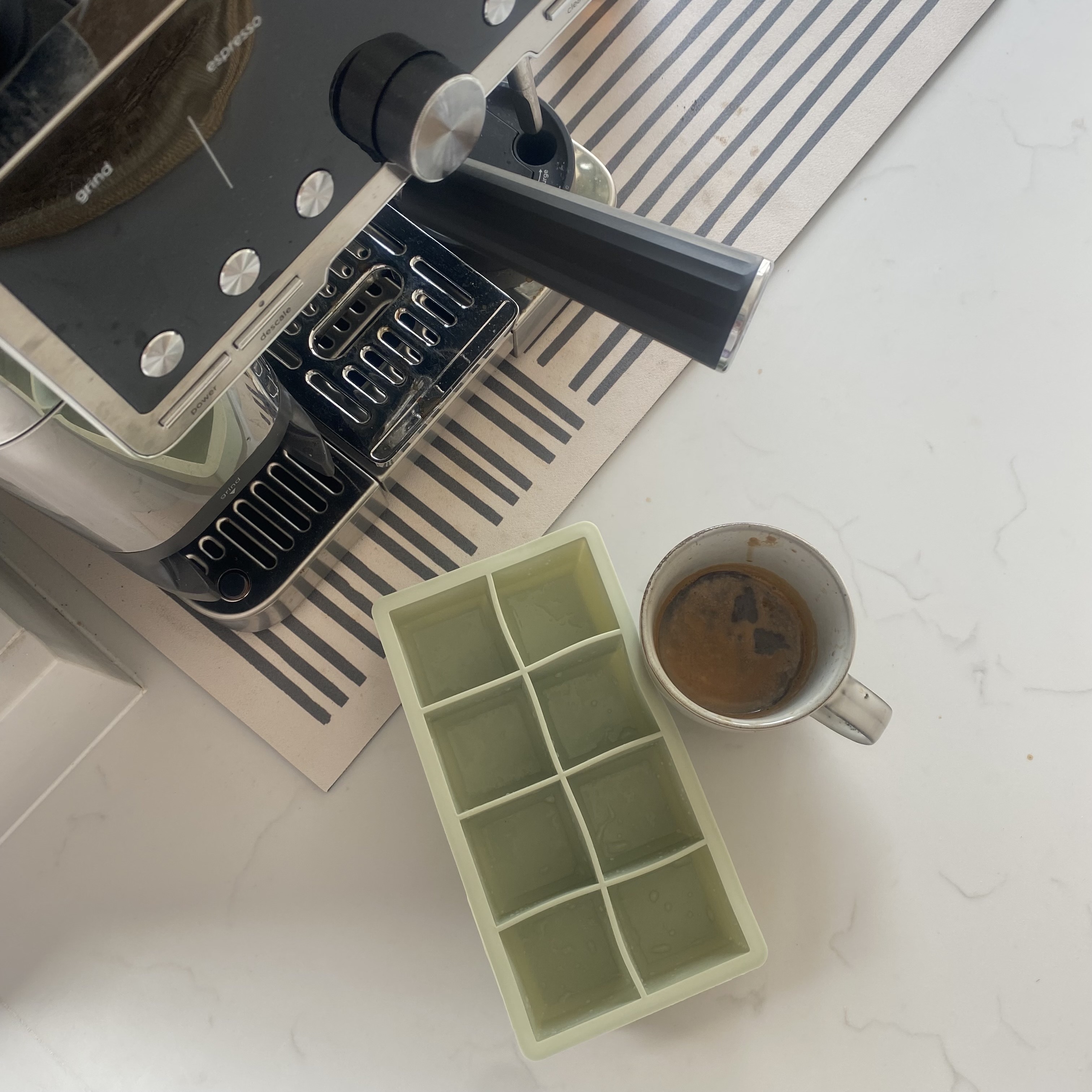 Trying Jamie Oliver's frozen coffee cubes hack