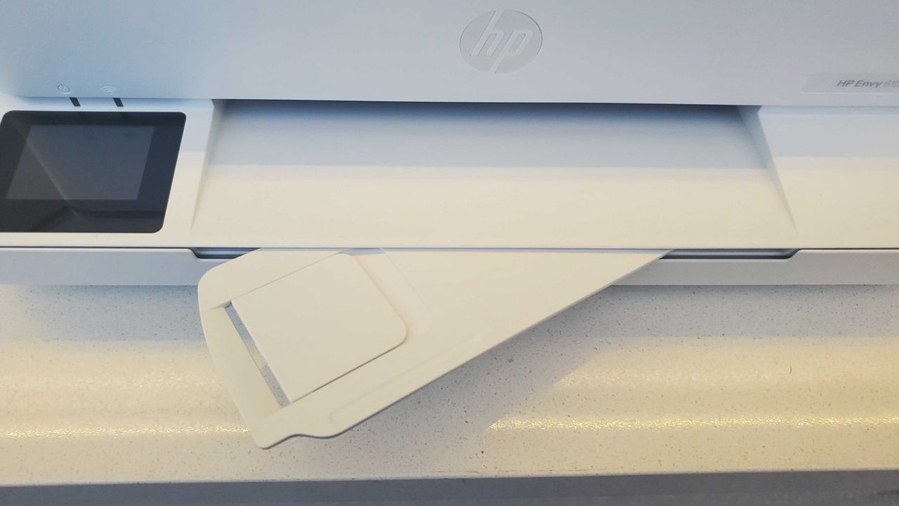 white HP printer