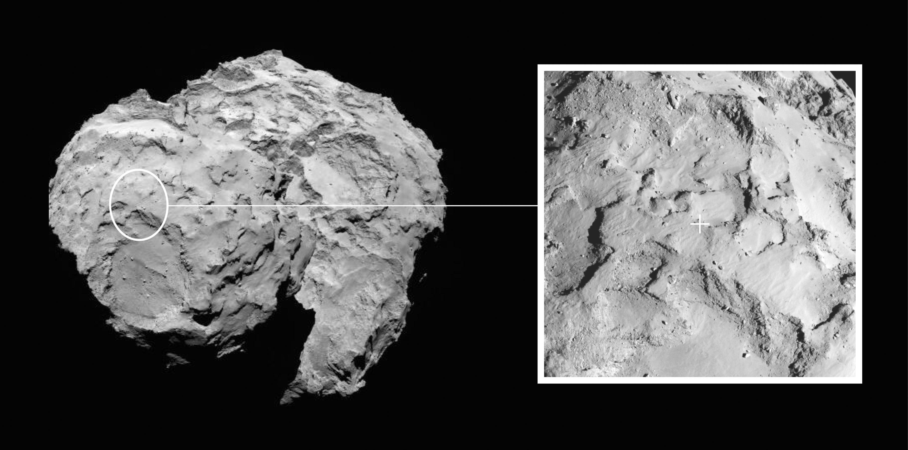 Rosetta Mission&#039;s Comet Landing Site