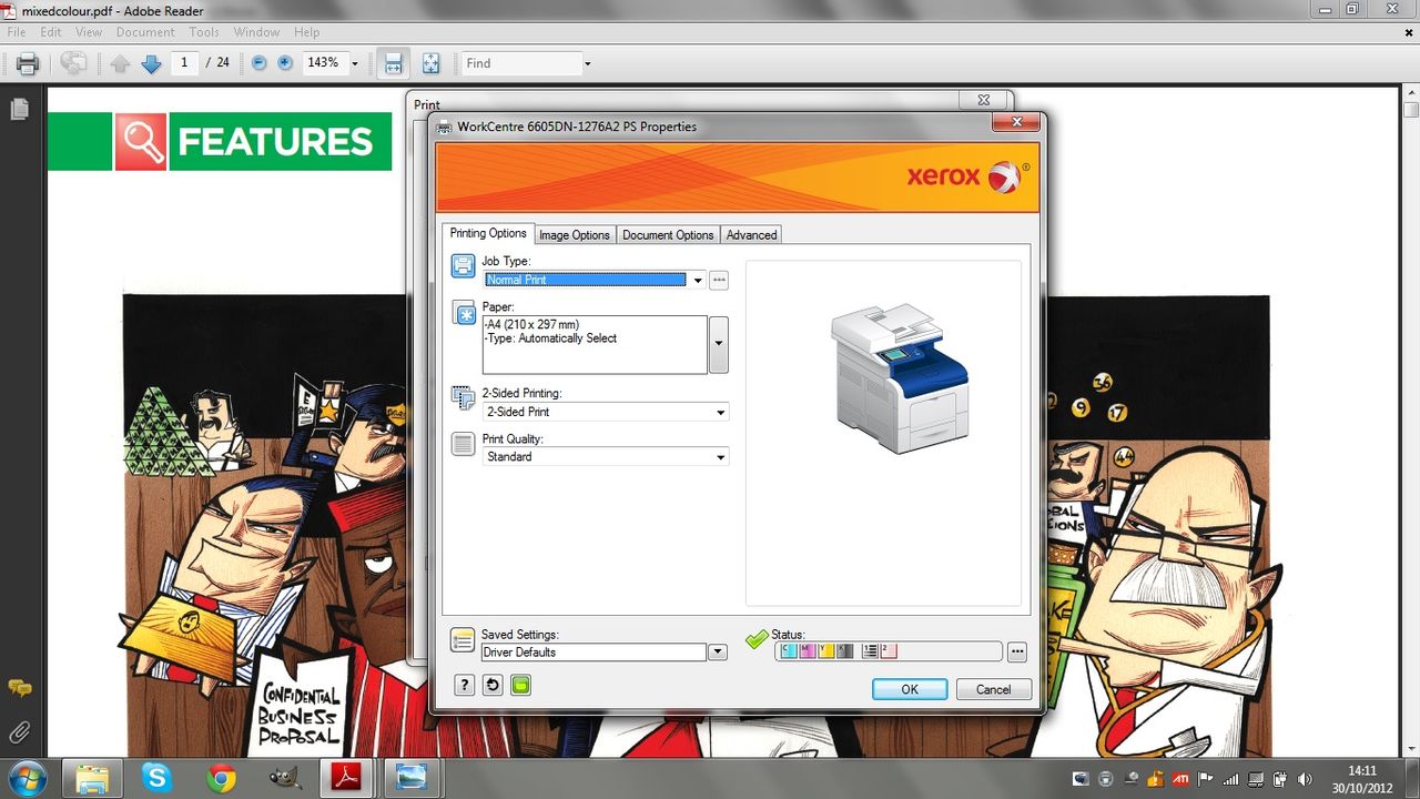 Xerox - Print interface