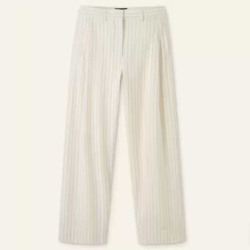 Emma Willis's pinstripe suit trousers from ME+EM
