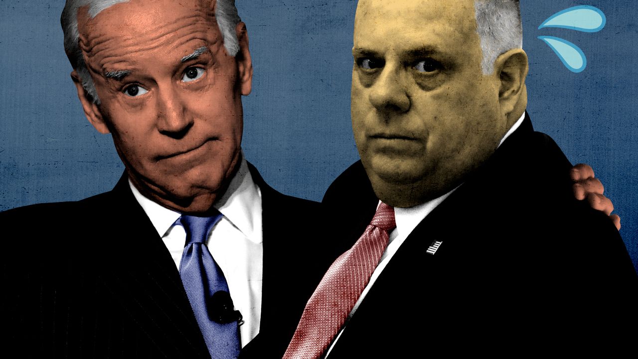 President Biden and Larry Hogan.