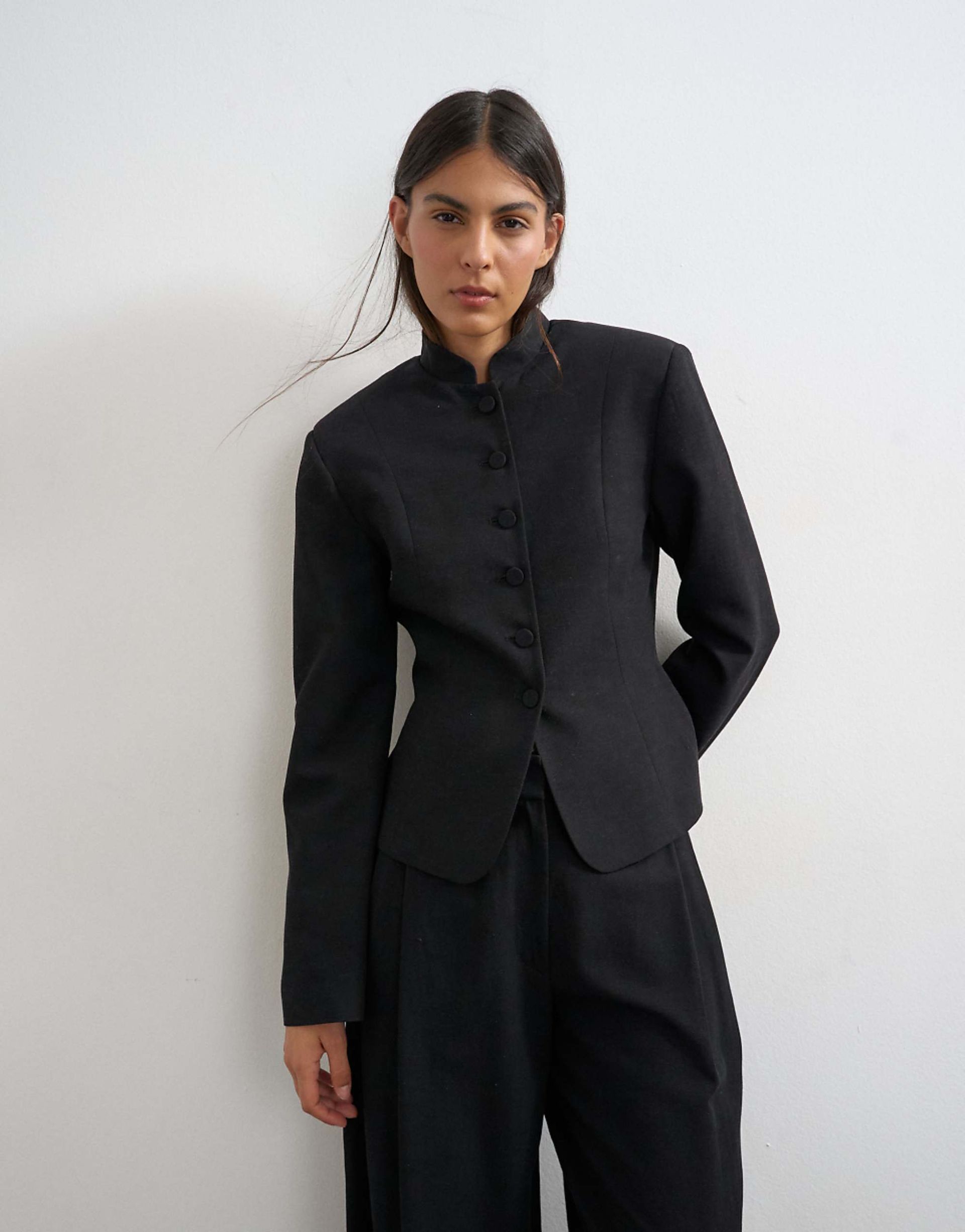 Topshop Co Ord Drummer Jacket in Black