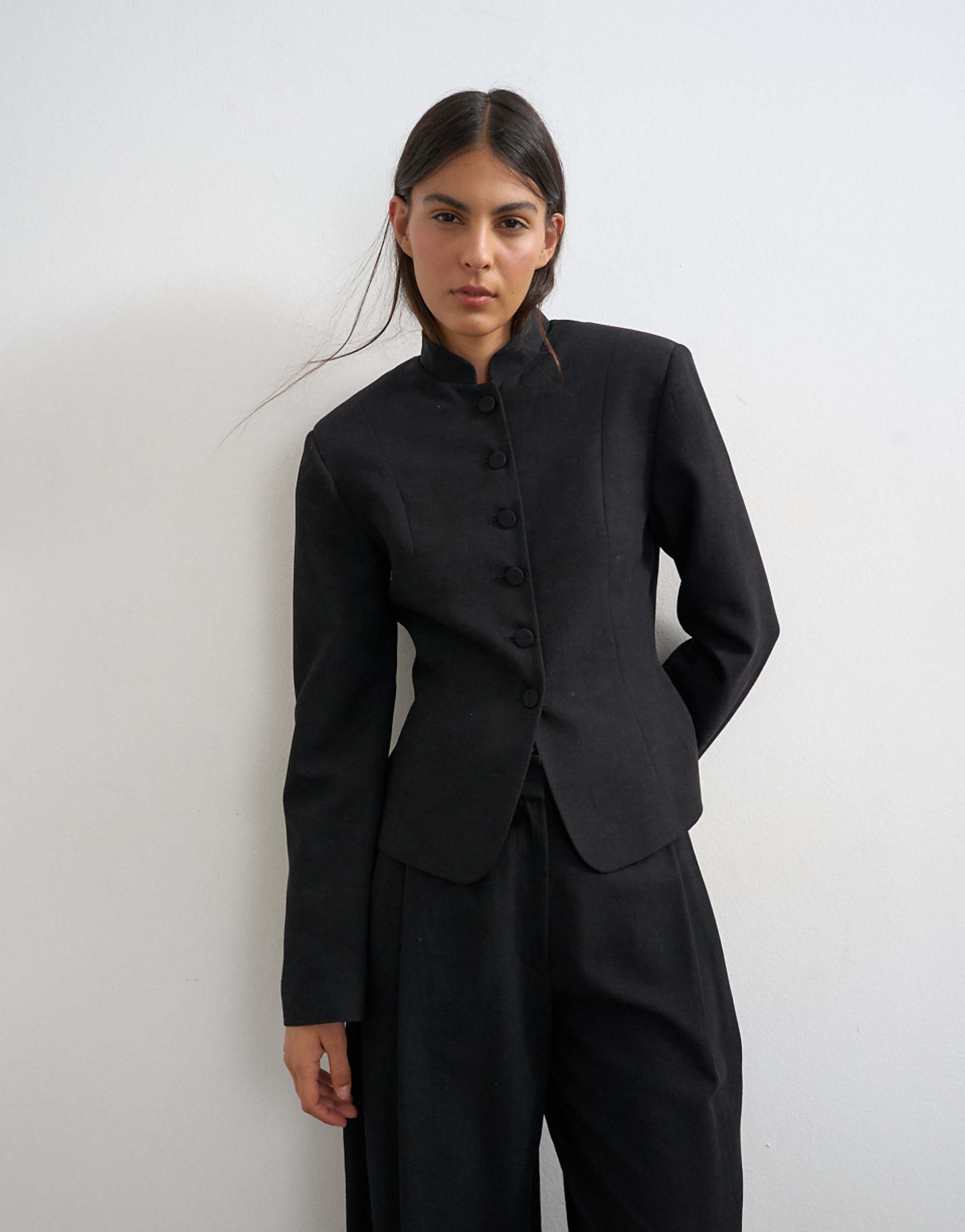 Topshop Co Ord Drummer Jacket Black