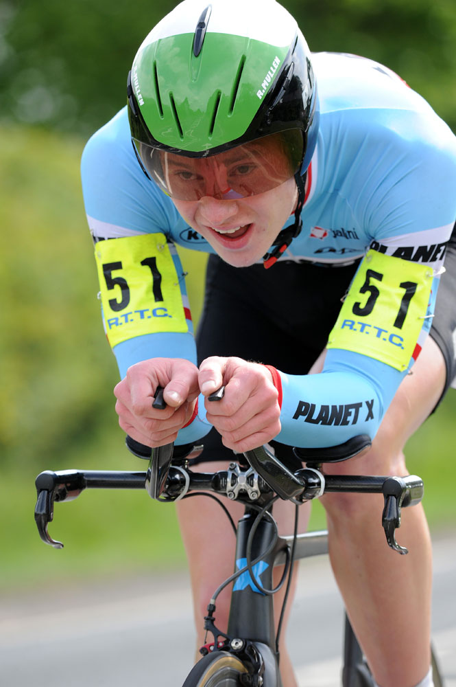 Ryan Mullen, first, junior men, National 10-mile time trial 2011