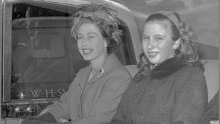 Queen Elizabeth and Princess Anne, 1963