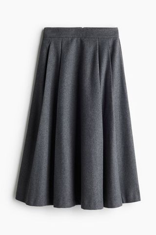 Pleated Midi Skirt