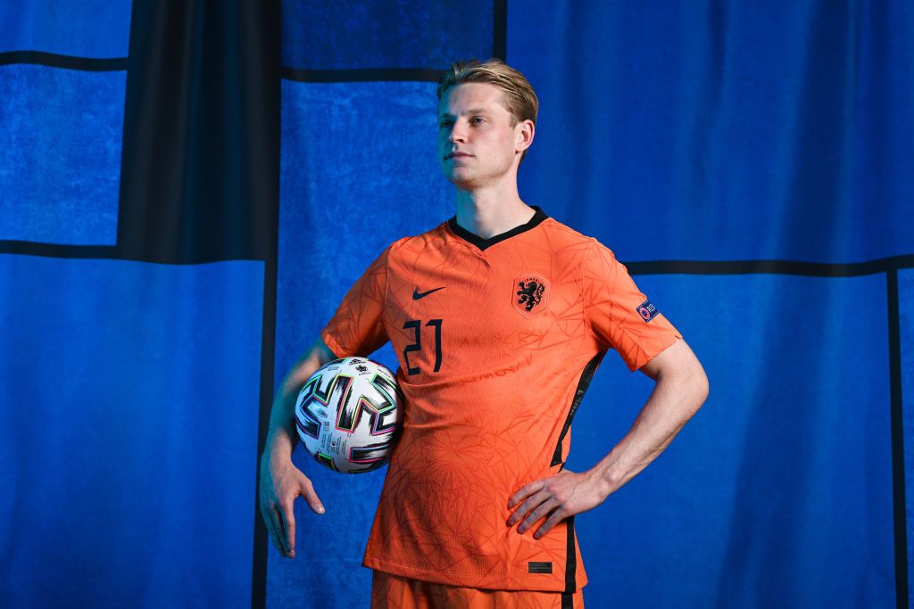 The jersey of Frenkie de Jong of Ajax is seen in the dressing room