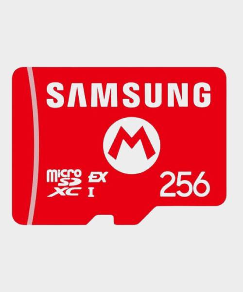 Product image of the officially licenced Nintendo Switch 2 Samsung microSD 256GB Express Card.