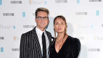 Oliver Proudlock and Emma Louise Connolly attend the Vanity Fair EE Rising Star BAFTAs Pre Party
