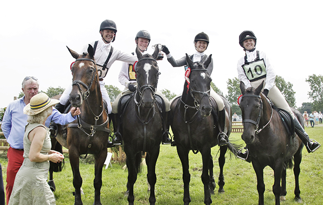 The Holcombe enjoyed success in the senior inter-hunt relay competition as well as on the flags (credit Tricia Honour). The junior competition was won by the Cottesmore Foxes