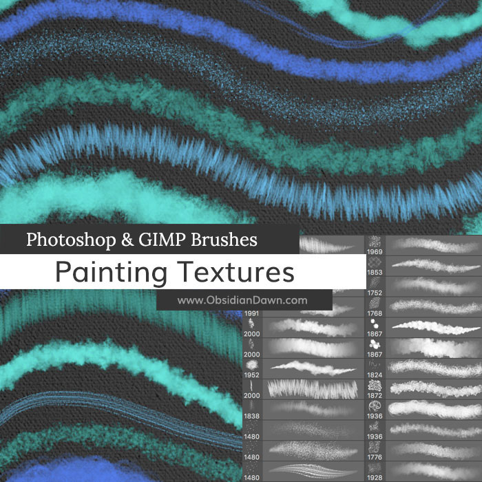 Photoshop brushes: Painting textures