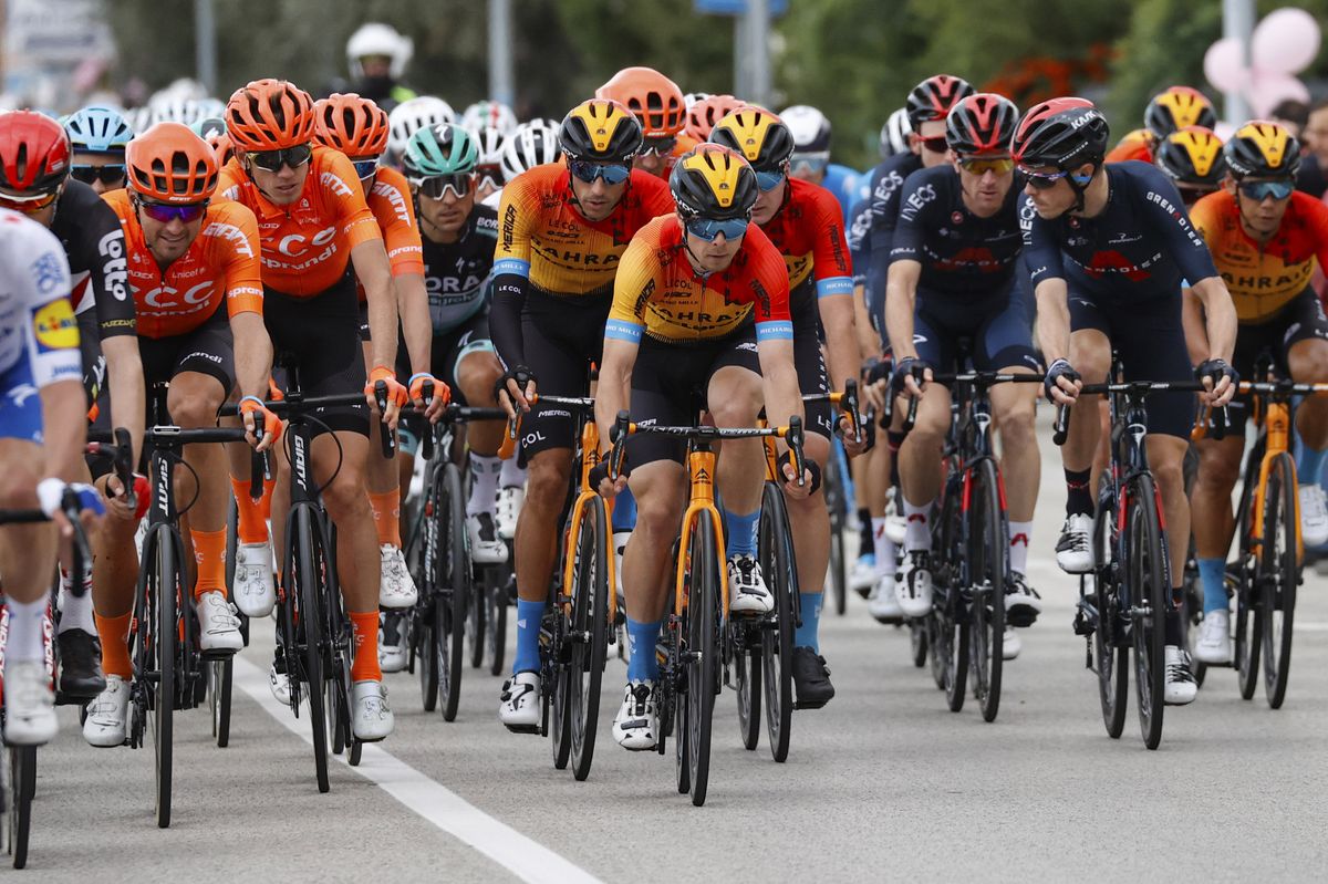 Giro dItalia 2020 103rd Edition 10th stage Lanciano Tortoreto Lido 177 km 13102020 Jan Tratnik SLO Bahrain McLaren photo Luca BettiniBettiniPhoto2020